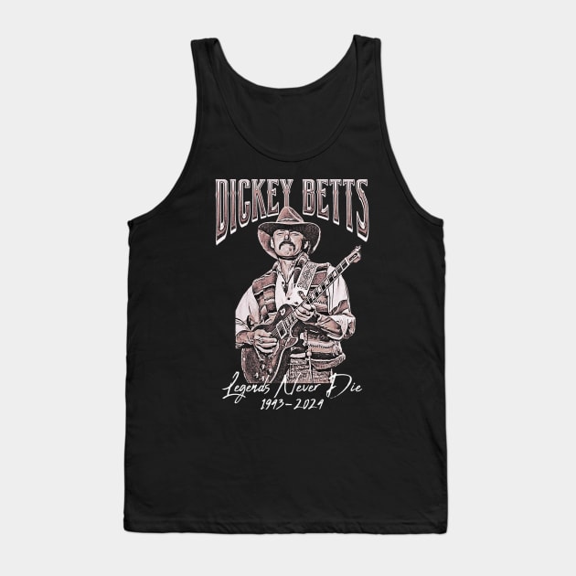 Dickey Betts Legends Never Dies 1943-2024 Tank Top by jawiqonata